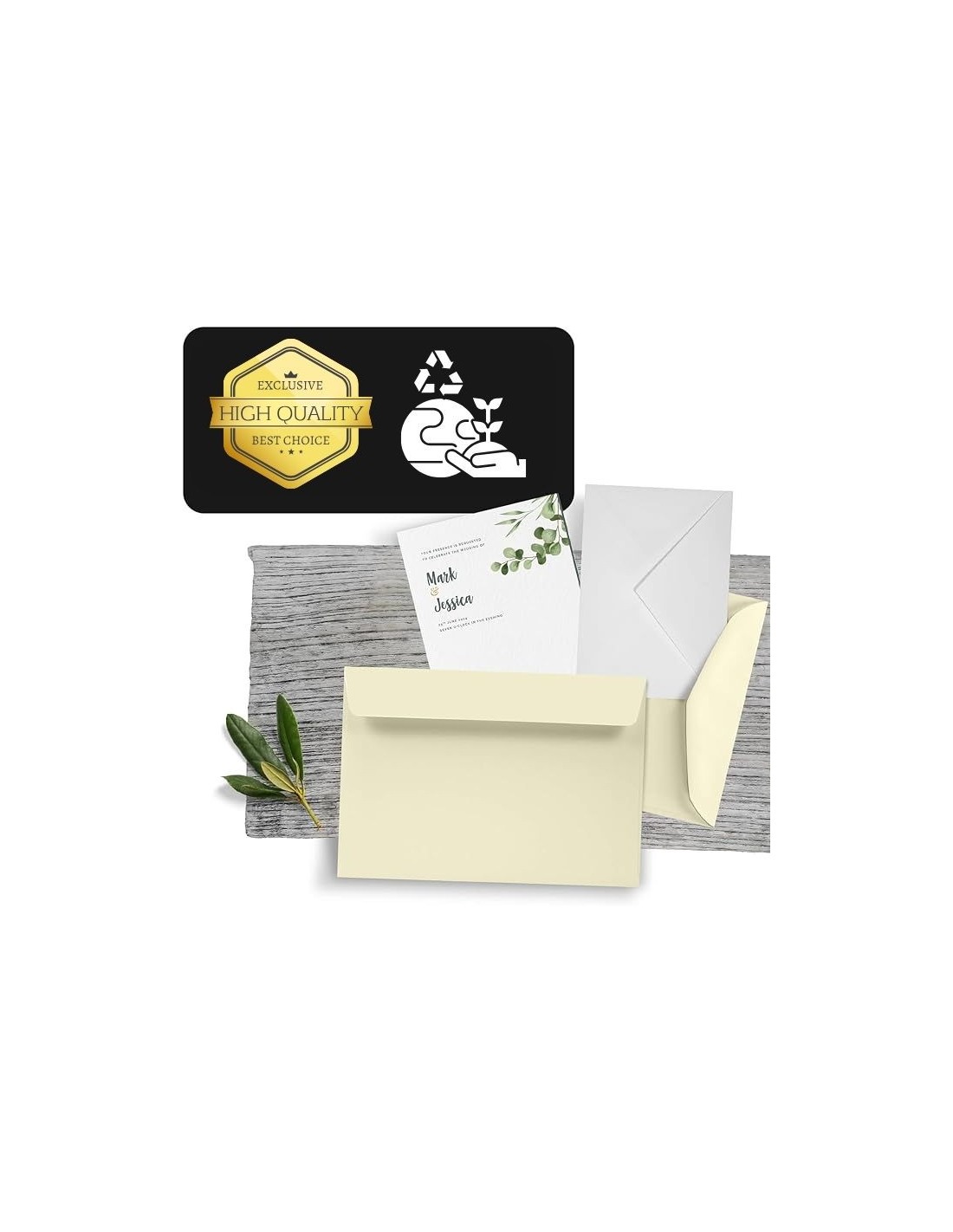 Koperta ozdobna gładka K3 10,5x15,5 NK Lessebo Ivory ecru 100g Koperta ozdobna gładka K3 10,5x15,5 NK Lessebo Ivory ecru 100g