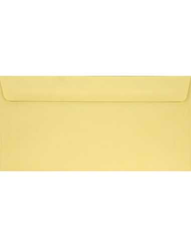 Koperta ozdobna gładka kolorowa DL HK Burano Giallo jasna żółta 90g
