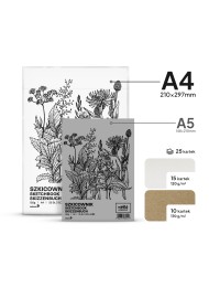 Szkicownik WeBa Collection 120g biały + eko 25ark. A4