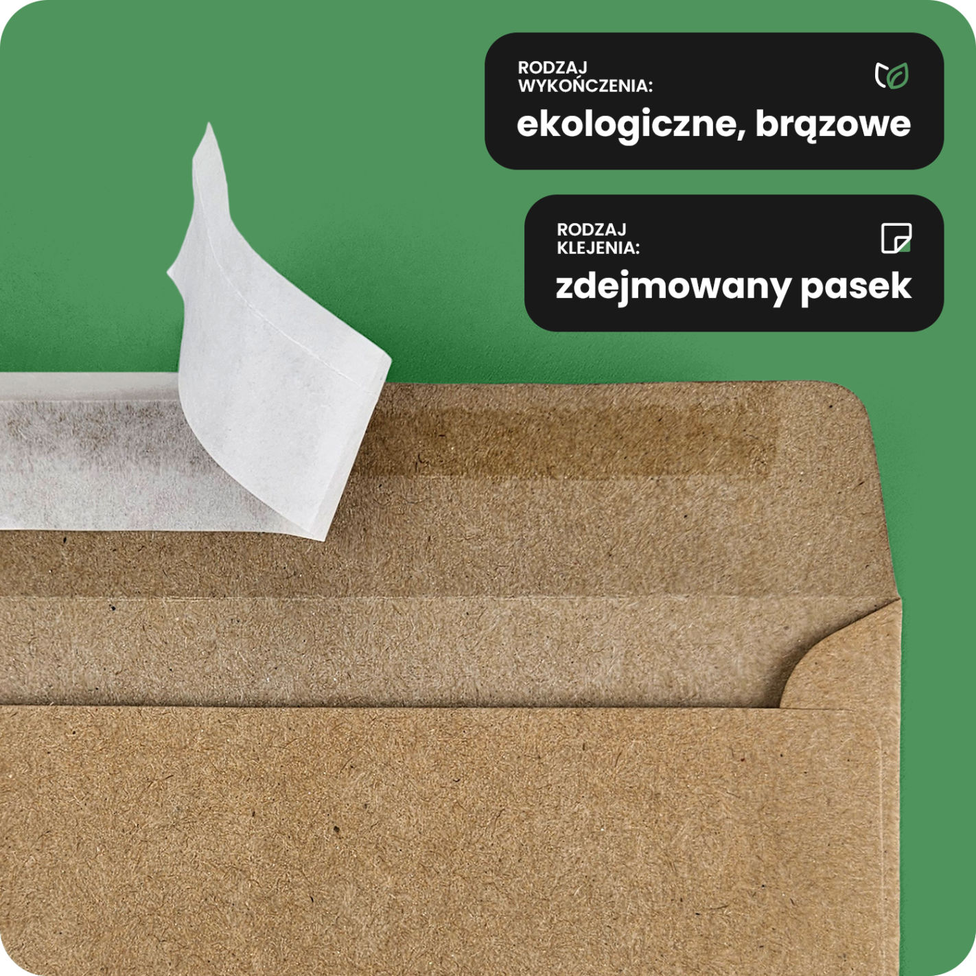 Koperta ozdobna gładka ekologiczna kwadratowa K4 15,5 HK EKO Design brązowa 120g Koperta ozdobna gładka ekologiczna kwadratowa K4 15,5 HK EKO Design brązowa 120g