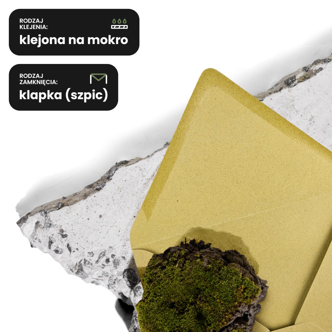 Koperta ozdobna gładka kolorowa ekologiczna kwadratowa K4 NK Crush Cocoa beżowa 120g Koperta ozdobna gładka kolorowa ekologiczna kwadratowa K4 NK Crush Cocoa beżowa 120g