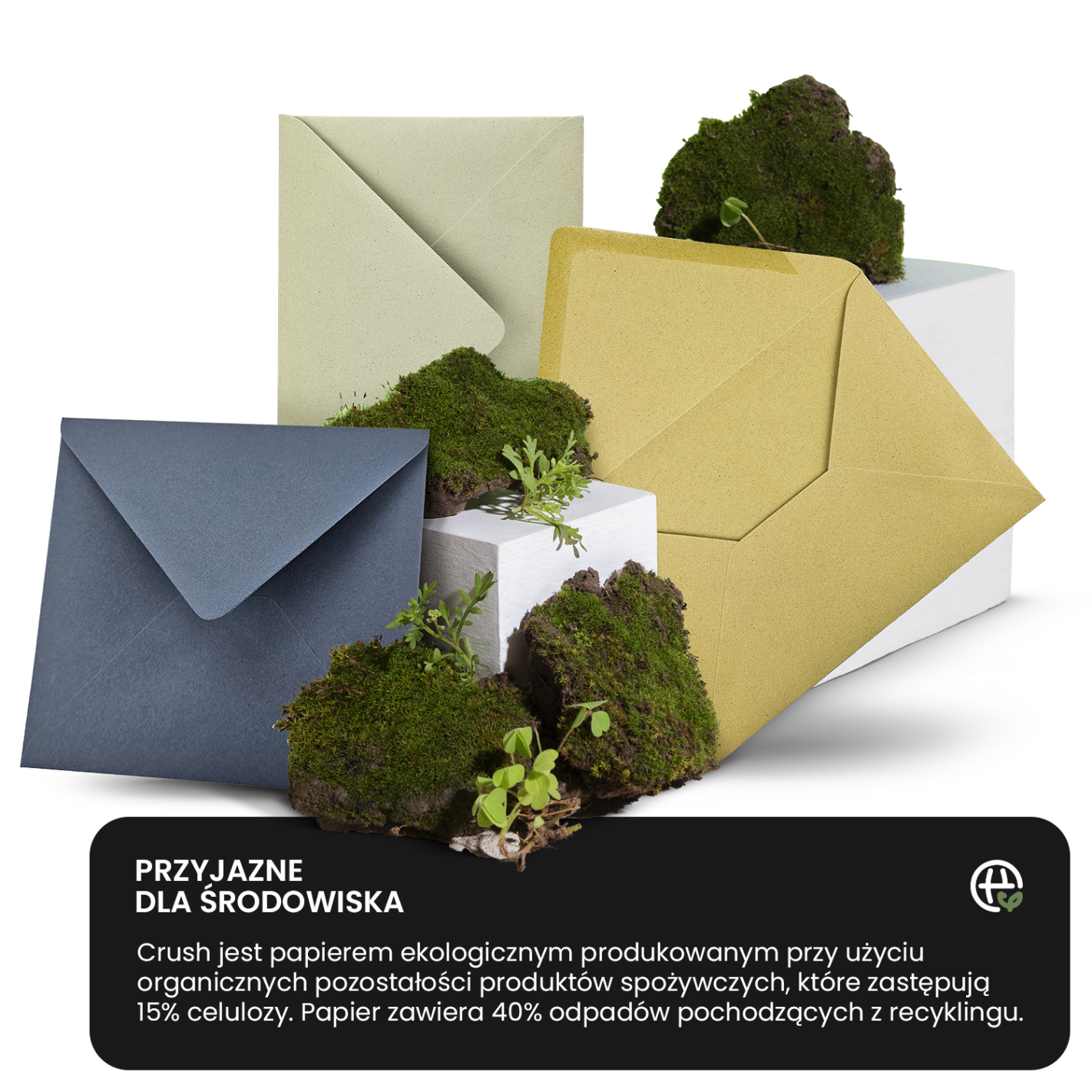 Koperta ozdobna gładka kolorowa ekologiczna kwadratowa K4 NK Crush Olive zielona 120g Koperta ozdobna gładka kolorowa ekologiczna kwadratowa K4 NK Crush Olive zielona 120g