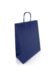 Torba Kraft granatowa 250x110x320mm 200szt.