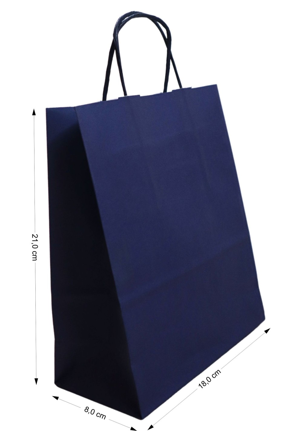Torba Kraft granatowa 180x80x210mm 400szt. Torba Kraft granatowa 180x80x210mm 400szt.