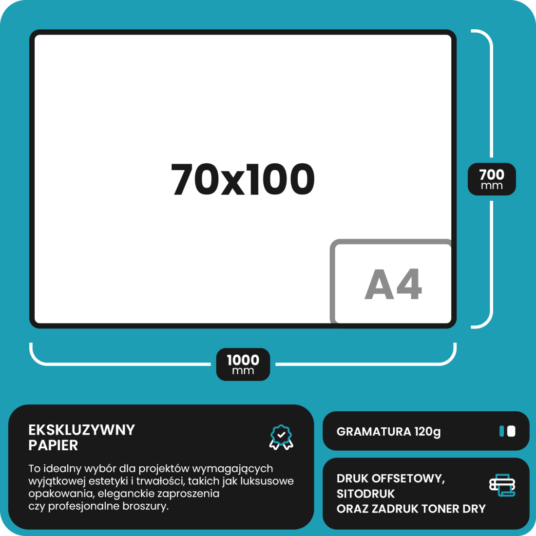 Papier ozdobny gładki kolorowy Malmero Cendre 120g jasny szary 70x100 R250 Papier ozdobny gładki kolorowy Malmero Cendre 120g jasny szary 70x100 R250