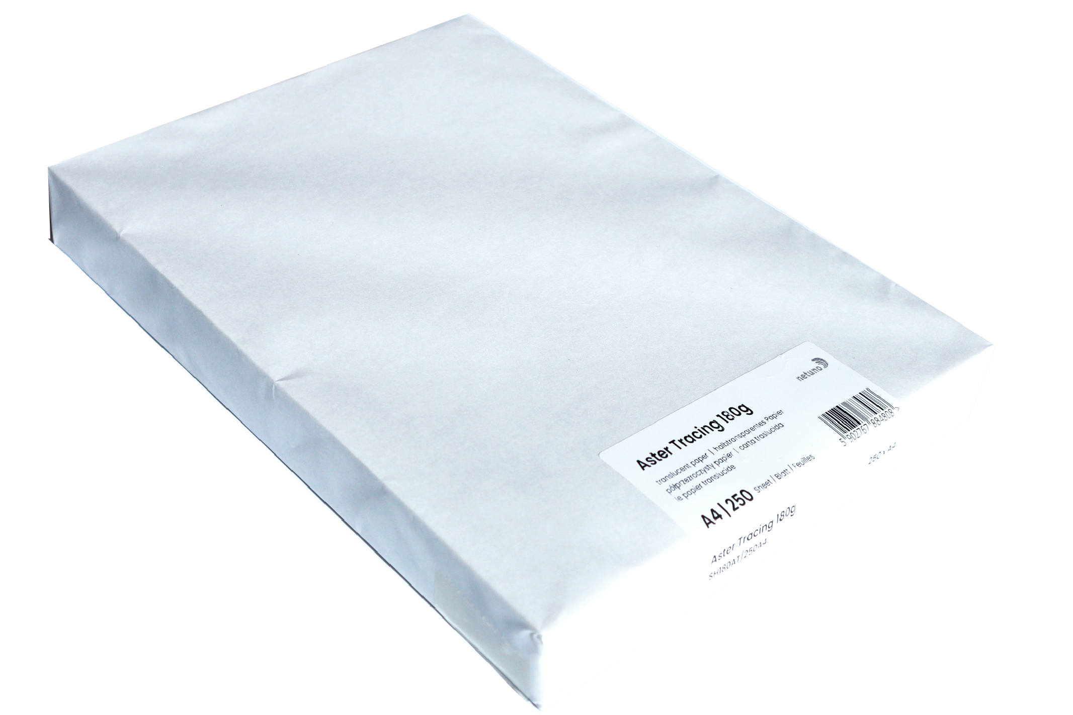 Papier Aster Tracing 180g kalka biała półprzezroczysta transparentna 250A4 Papier Aster Tracing 180g kalka biała półprzezroczysta transparentna 250A4