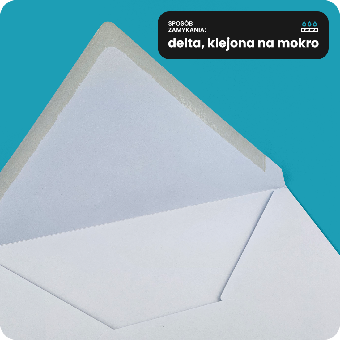 Koperta C5 NK ozdobna gładka kolorowa Malmero Azur pastelowa niebieska 120g Koperta C5 NK ozdobna gładka kolorowa Malmero Azur pastelowa niebieska 120g