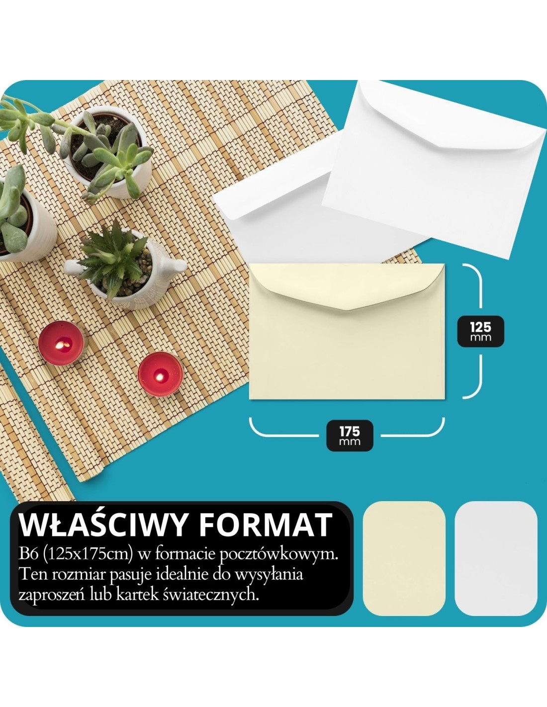 Koperta ozdobna gładka B6 NK Lessebo White delta biała 100g Koperta ozdobna gładka B6 NK Lessebo White delta biała 100g