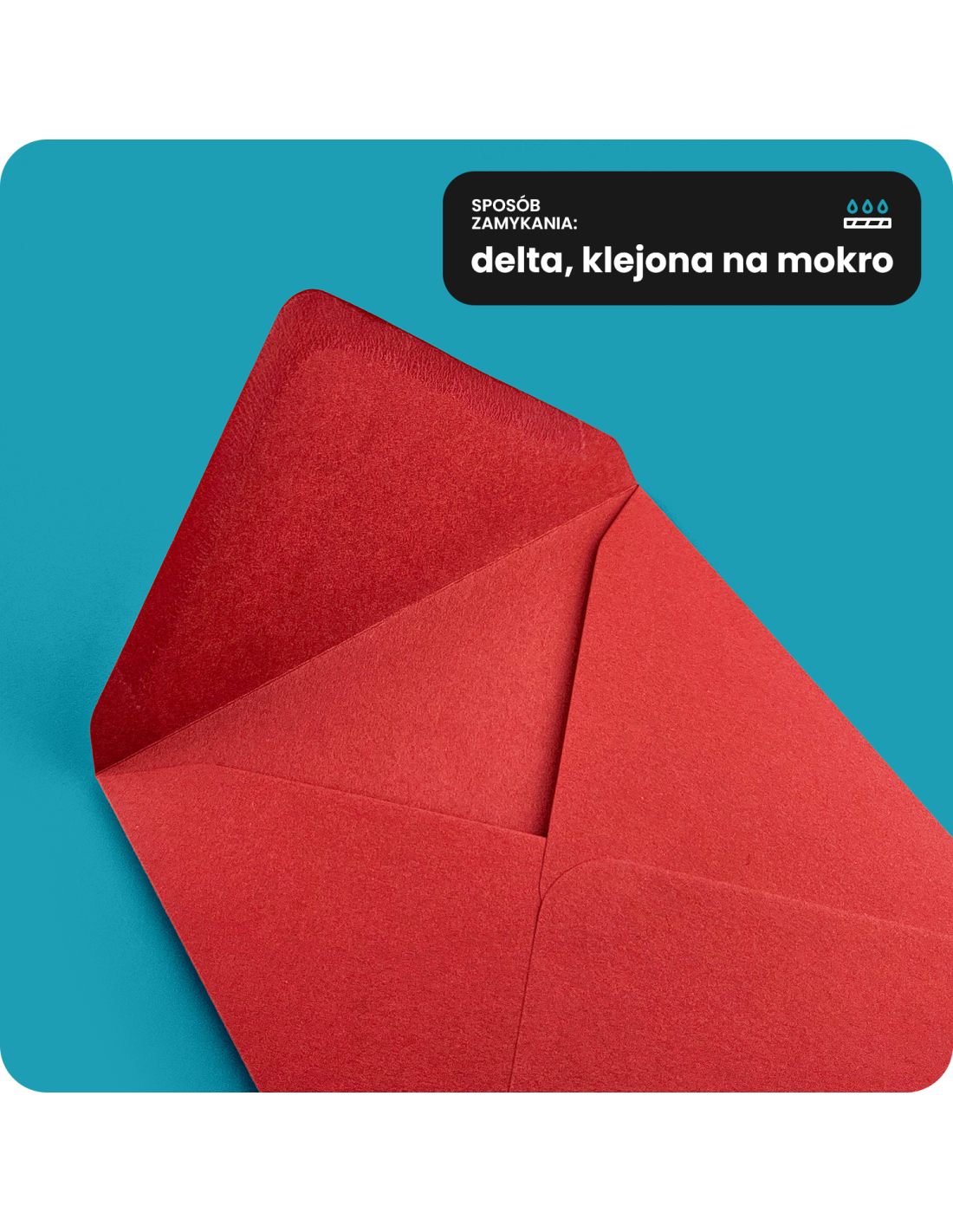 Koperta ozdobna gładka kolorowa kwadratowa K4 11x11 NK Malmero Vermillon czerwona delta 120g Koperta ozdobna gładka kolorowa kwadratowa K4 11x11 NK Malmero Vermillon czerwona delta 120g