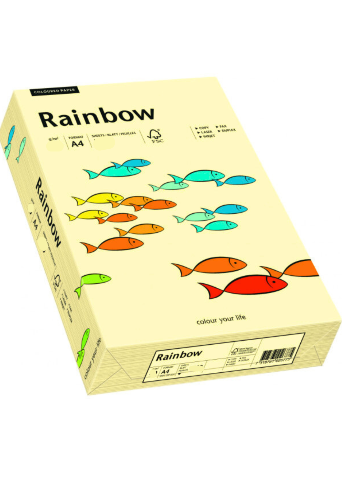 Papier Rainbow 80g R06 kość słoniowa pak. 500A4 Papier Rainbow 80g R06 kość słoniowa pak. 500A4