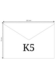 Koperta ozdobna gładka kolorowa K5 135x205 NK Malmero Craie ecru delta 120g