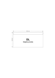 Koperta ozdobna gładka kolorowa DL 11x22 HK Sirio Color Lime zielona 115g