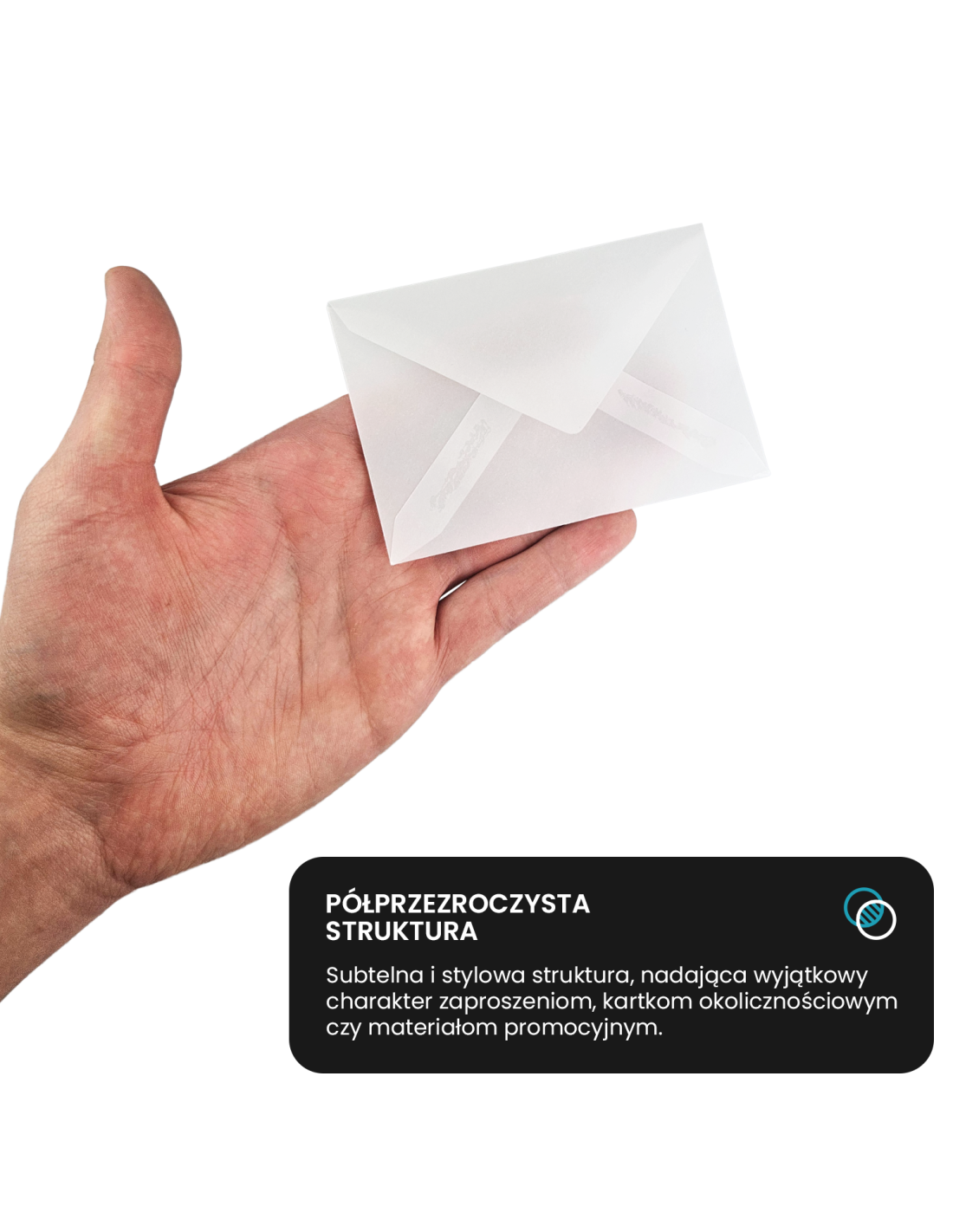 Koperta ozdobna gładka przezroczysta C7 8x12 BK Aster Tracing delta biała 112g Koperta ozdobna gładka przezroczysta C7 8x12 BK Aster Tracing delta biała 112g