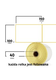 Etykiety termiczne z perforacją BASIC 100x150mm 500szt.