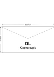 Koperta ozdobna gładka ekologiczna DL 11x22 NK Flora Tabacco jasna brązowa 130g