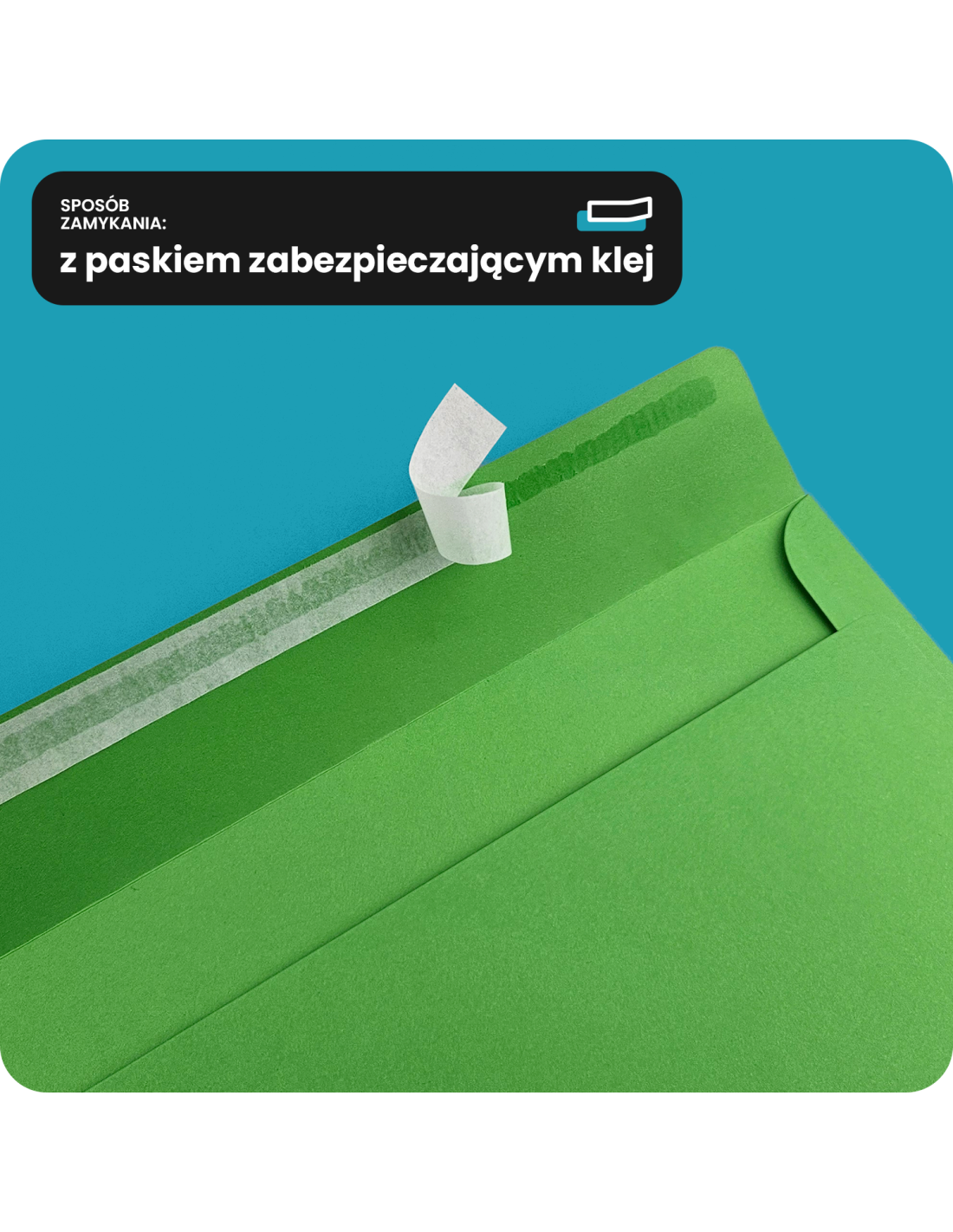 Koperta ozdobna gładka kolorowa C4 22,9x32,4 HK Design ciemna zielona 120g Koperta ozdobna gładka kolorowa C4 22,9x32,4 HK Design ciemna zielona 120g