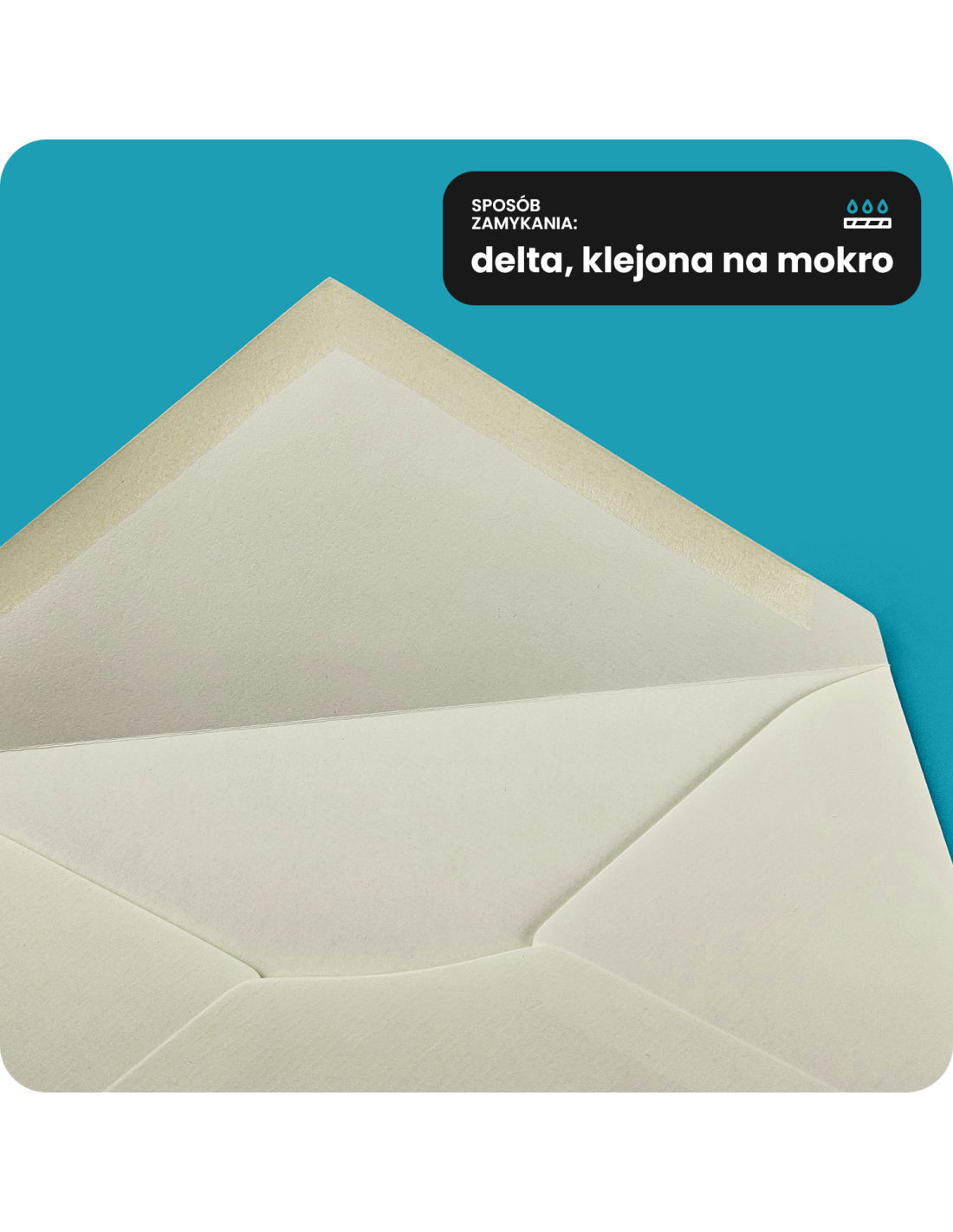 Koperta fakturowana C5 NK Acquerello Bianco Delta prążkowana biały 160g