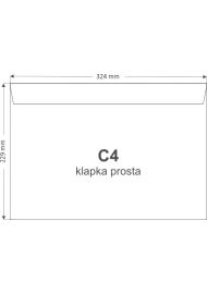 Koperta ozdobna gładka C4 22,9x32,4 HK Arena ecru 120g