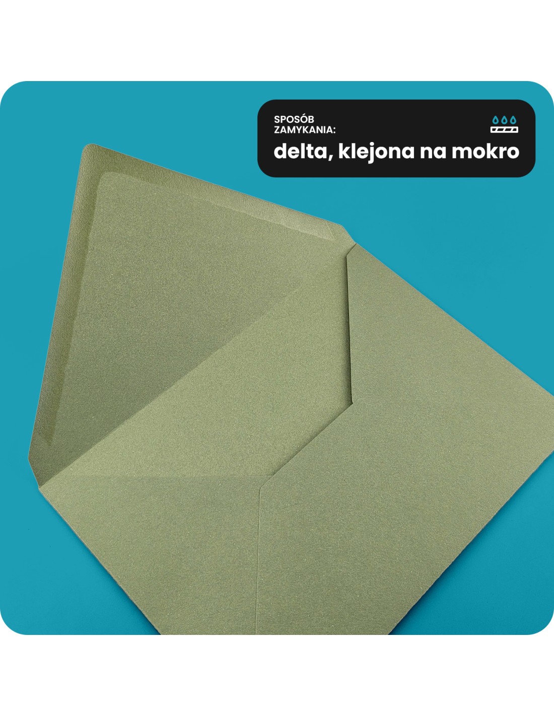 Koperta ozdobna gładka kolorowa ekologiczna C5 16,2x22,9 NK Materica Acqua niebieska 120g Koperta ozdobna gładka kolorowa ekologiczna C5 16,2x22,9 NK Materica Acqua niebieska 120g