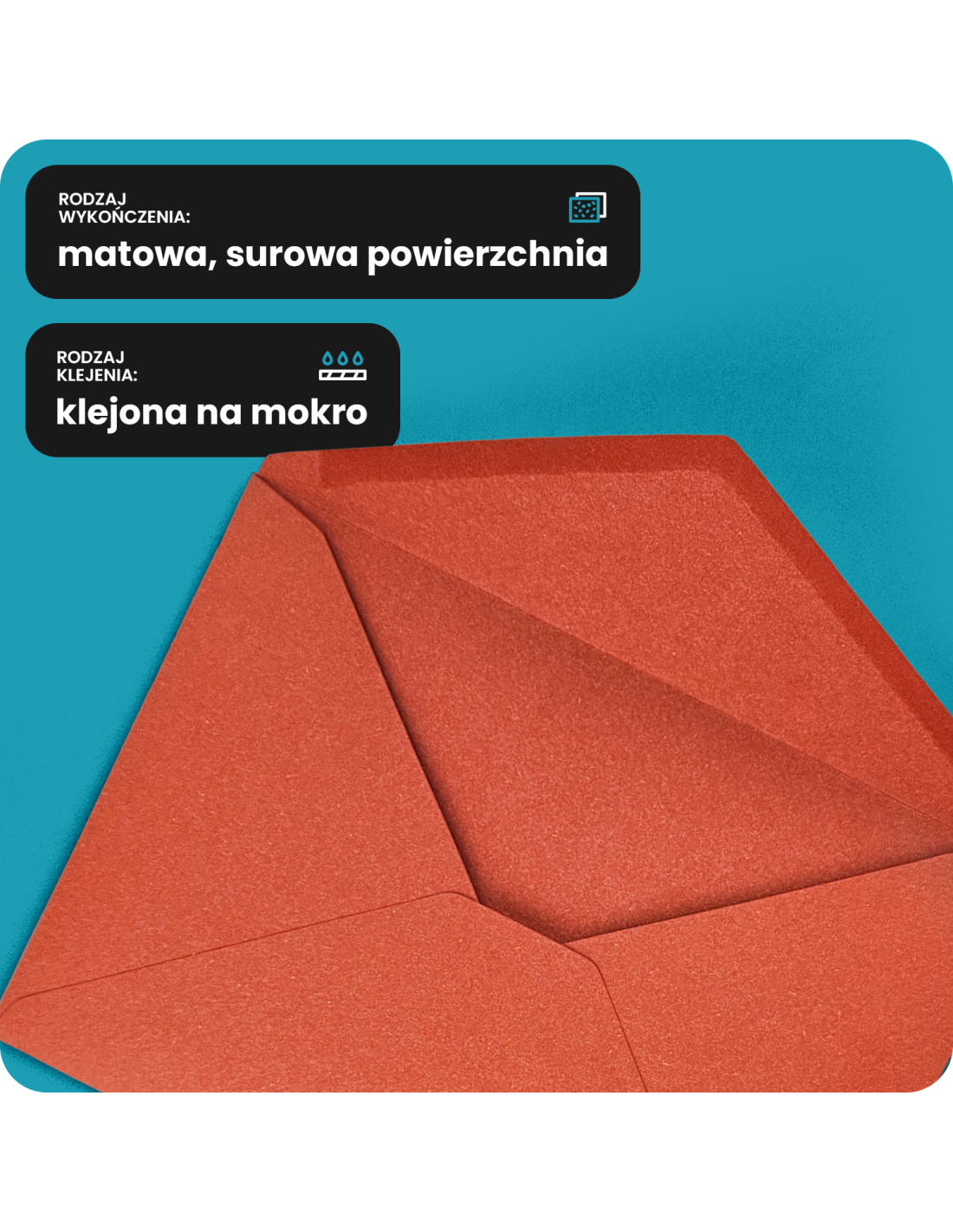 Koperta ozdobna gładka kolorowa ekologiczna C5 16,2x22,9 NK Materica Verdigris zielona delta 120g