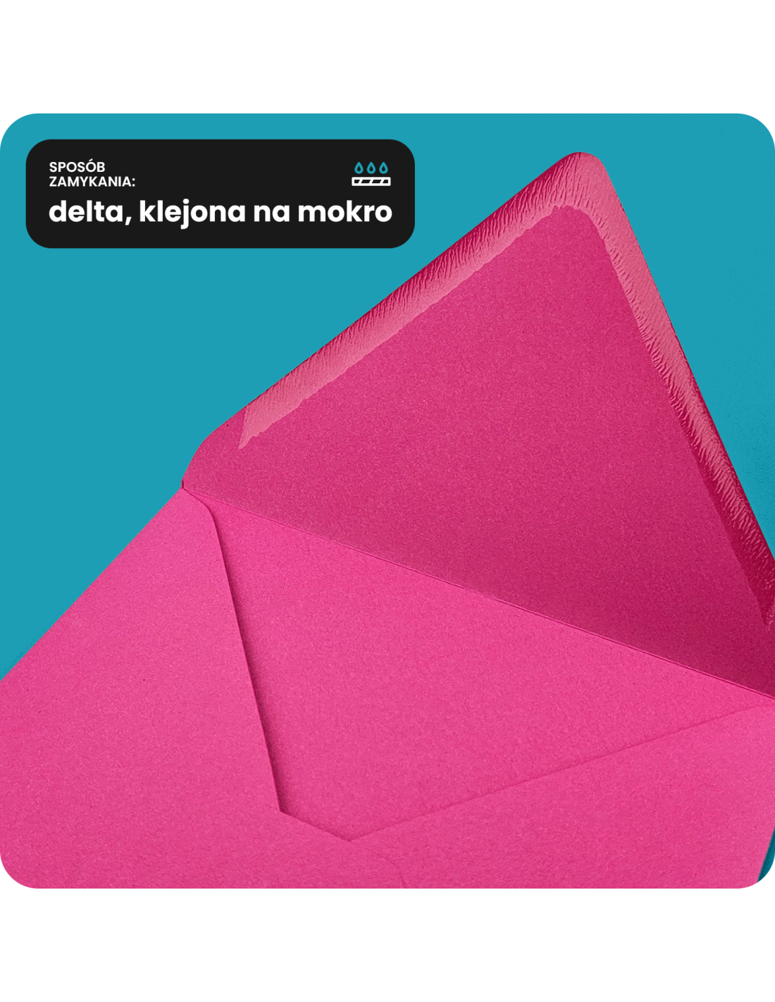 Koperta K4 NK ozdobna kwadratowa gładka kolorowa Malmero Rose Antique różowa delta 120g