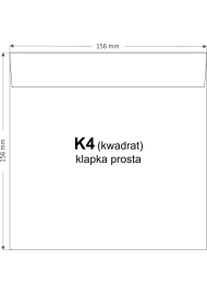 Koperta ozdobna perłowa metalizowana kwadratowa K4 15,6x15,6 NK Aster Metallic Silver srebrna 120g