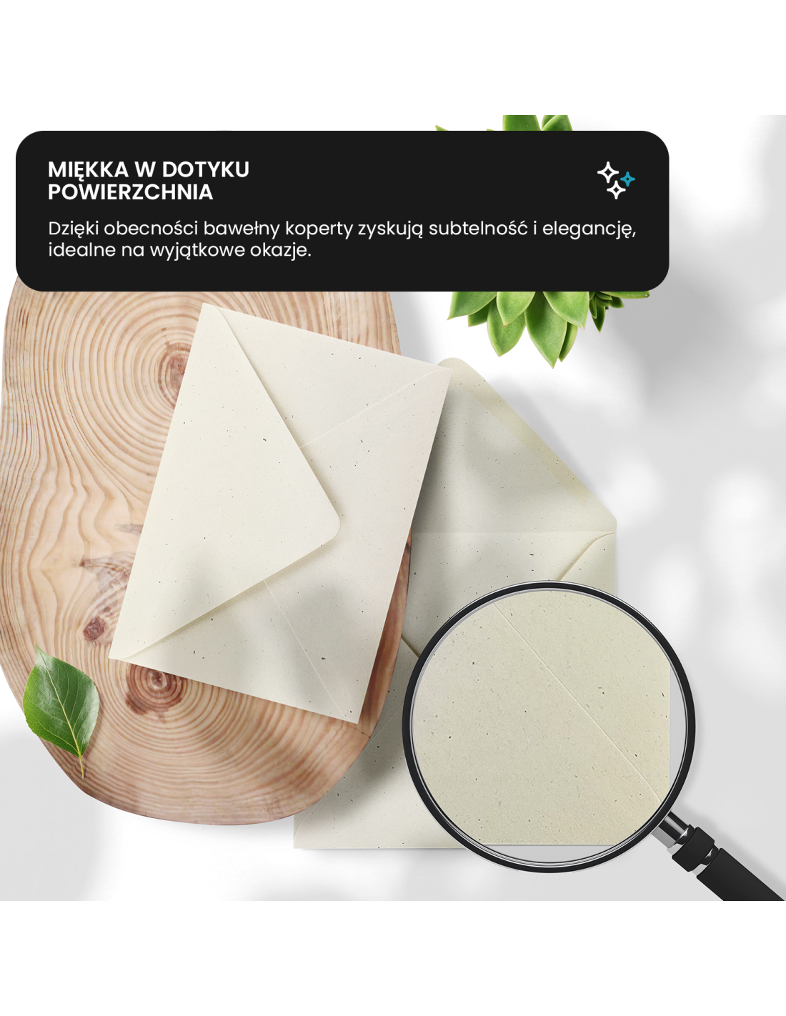 Koperta ozdobna gładka ekologiczna B6 NK Flora Anice kość słoniowa 130g