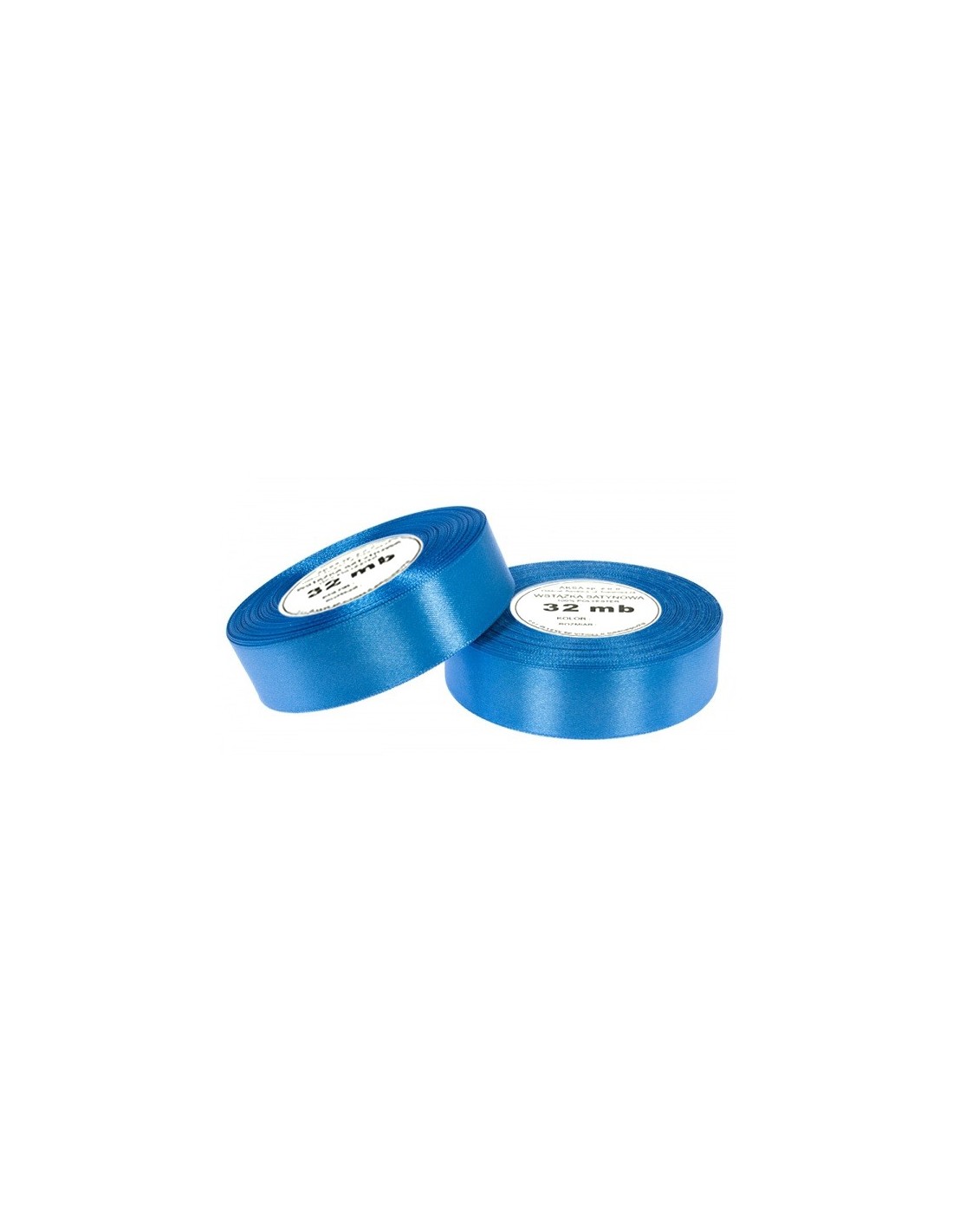 25mm WS8105 Wstążka satynowa niebieska 32mb 25mm WS8105 Wstążka satynowa niebieska 32mb