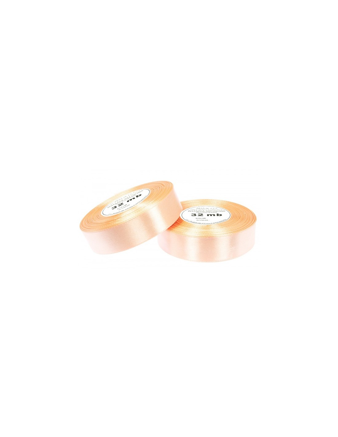 12mm WS8021 Wstążka satynowa migdałowa 32mb 12mm WS8021 Wstążka satynowa migdałowa 32mb