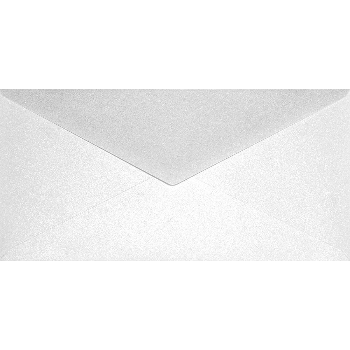 Koperta ozdobna perłowa metalizowana DL 11x22 NK Aster Metallic White biała 120g