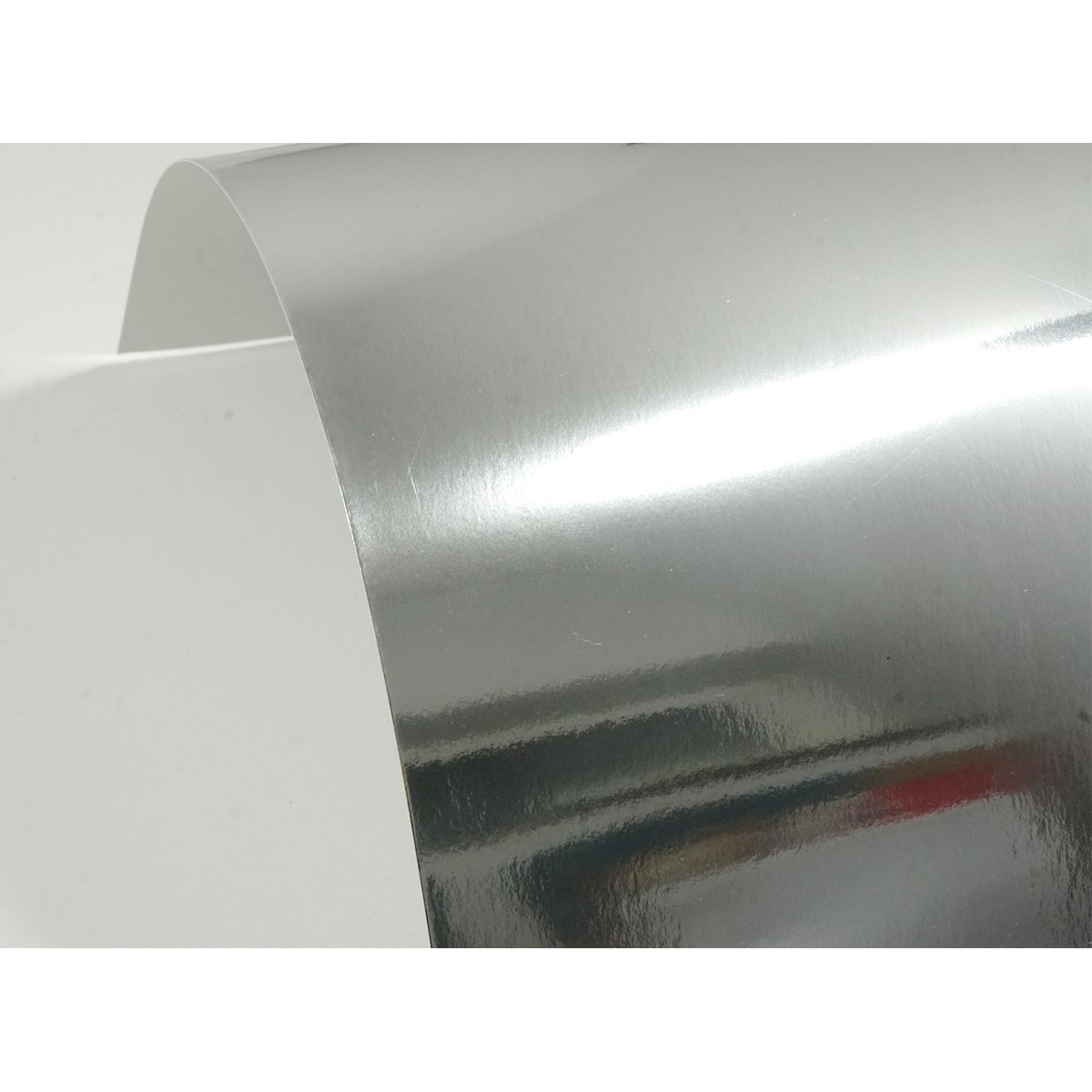 Papier ozdobny kolorowy jednostronnie lustrzany Mirror 300g Lustro Silver srebrny pak. 10A4