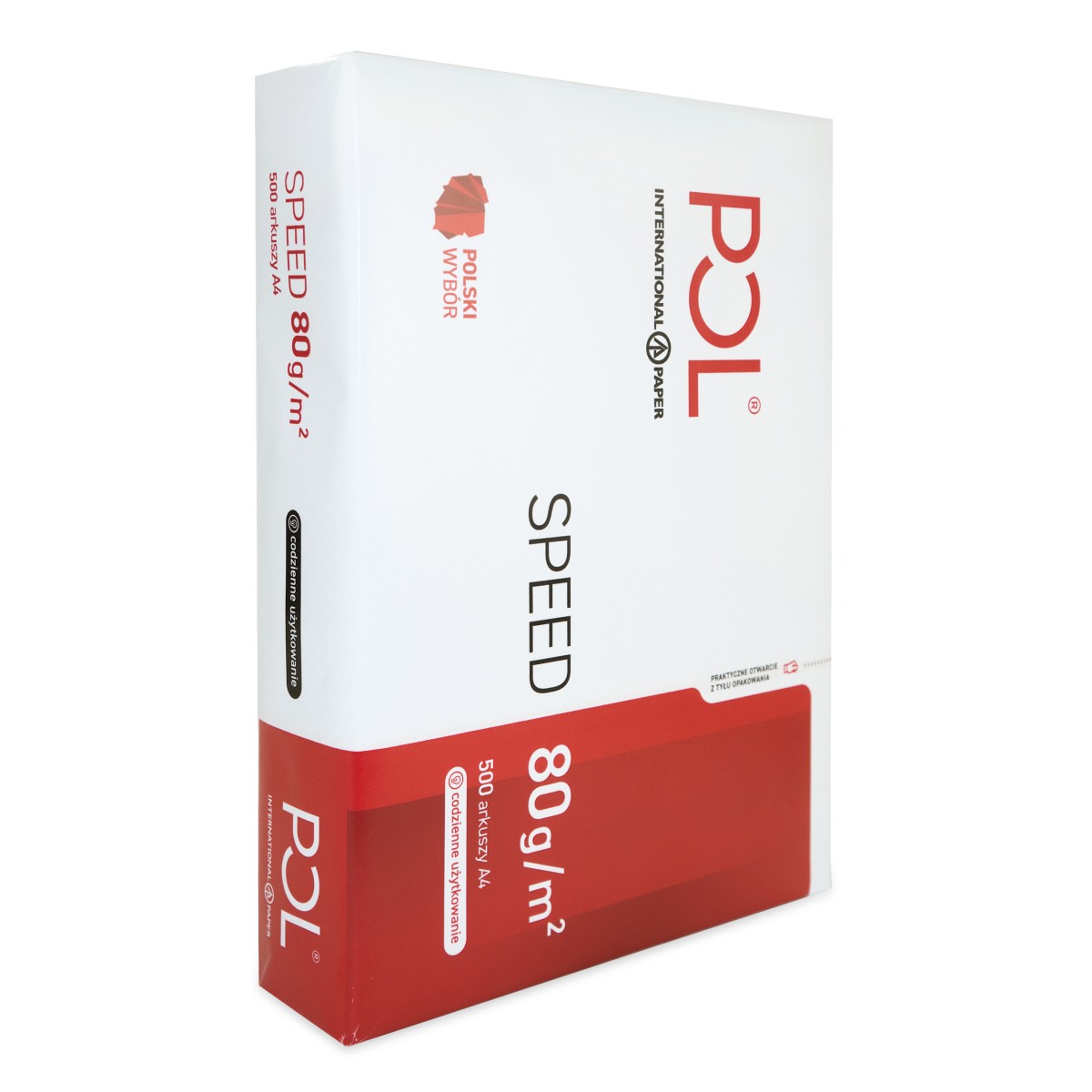 Papier ksero Polspeed 80g biały 500A4