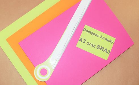 Papiery kolorowe dostępne w formatach A3 oraz SRA3