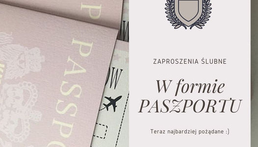 Zaproszenia w formie paszportu