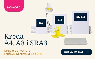Kreda w formatach A4, A4 i SRA3